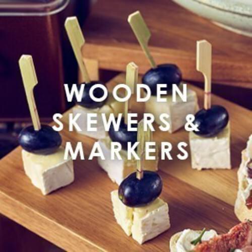 Wooden Skewers & Markers